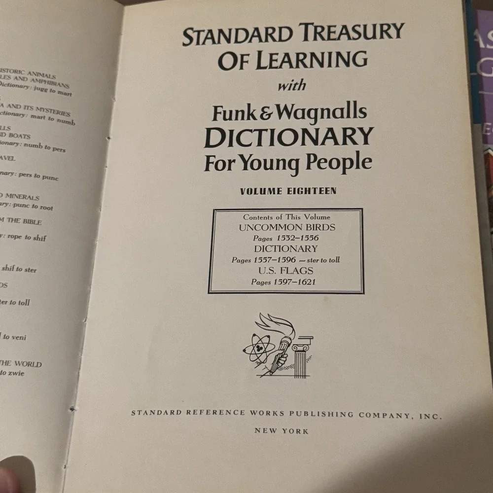 Funk & Wagnalls Standard Treasury of Learning 1960 Vintage Book Set 10 Volumes